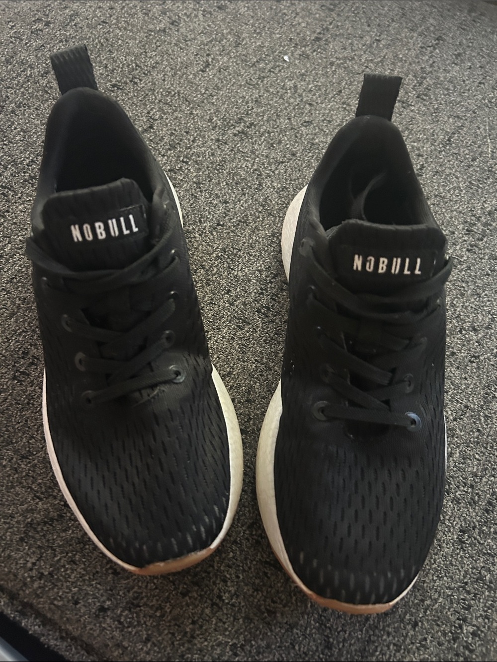 NOBULL Kids Black & White Slip-On Training Sneakers